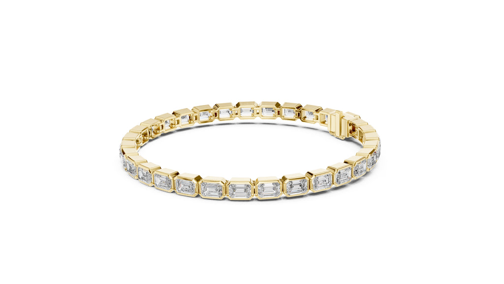 The Emerald Line Tennis Bracelet Yellow Gold