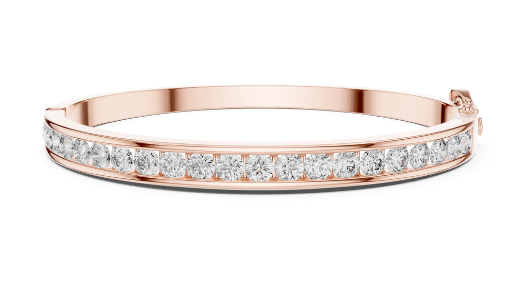 The Continuum Channel Bangle Rose Gold