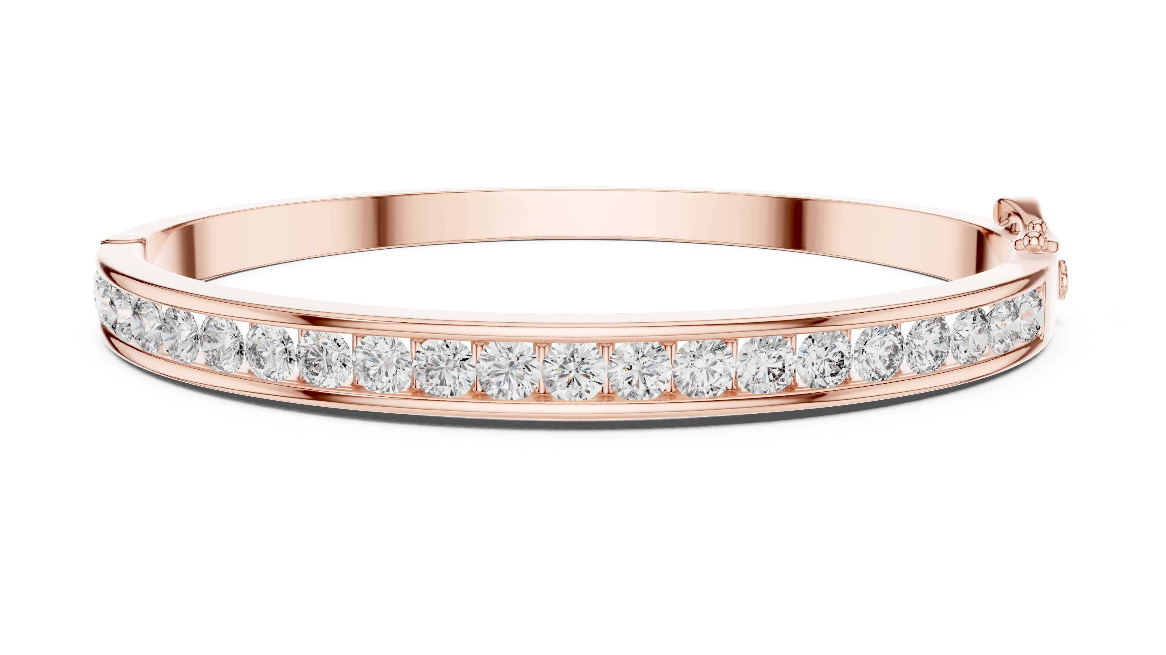 The Continuum Channel Bangle Rose Gold