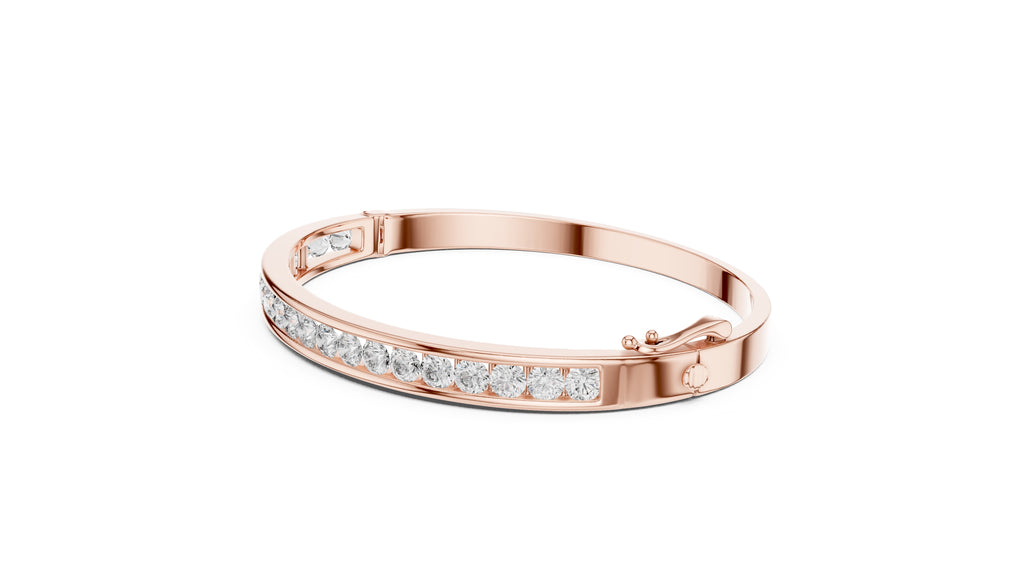 The Continuum Channel Bangle Rose Gold