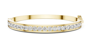 Solid gold bangle
