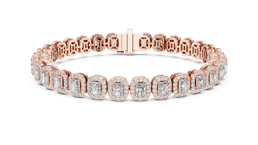 The Empress Halo Bracelet Rose Gold