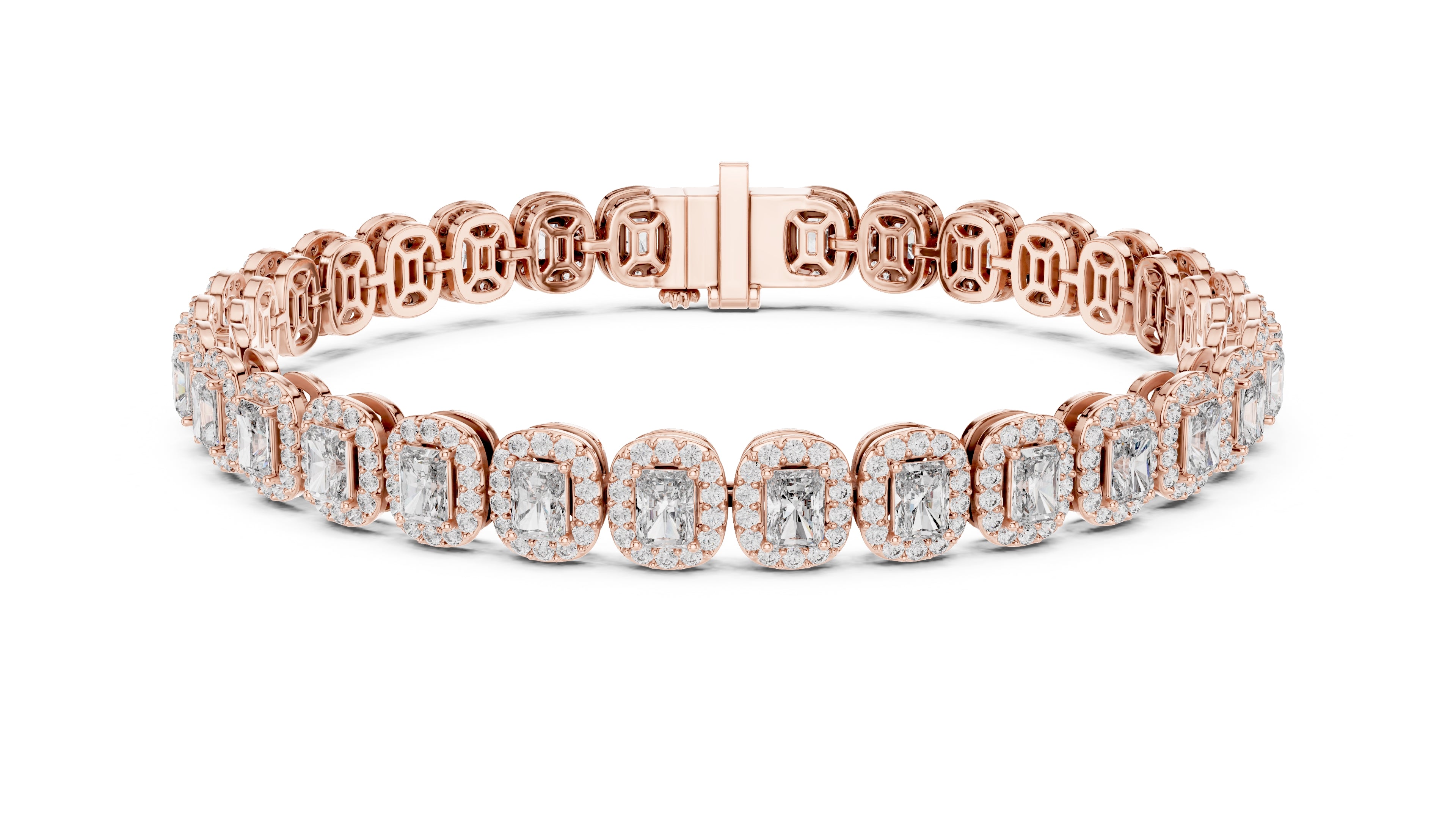 The Empress Halo Bracelet Rose Gold