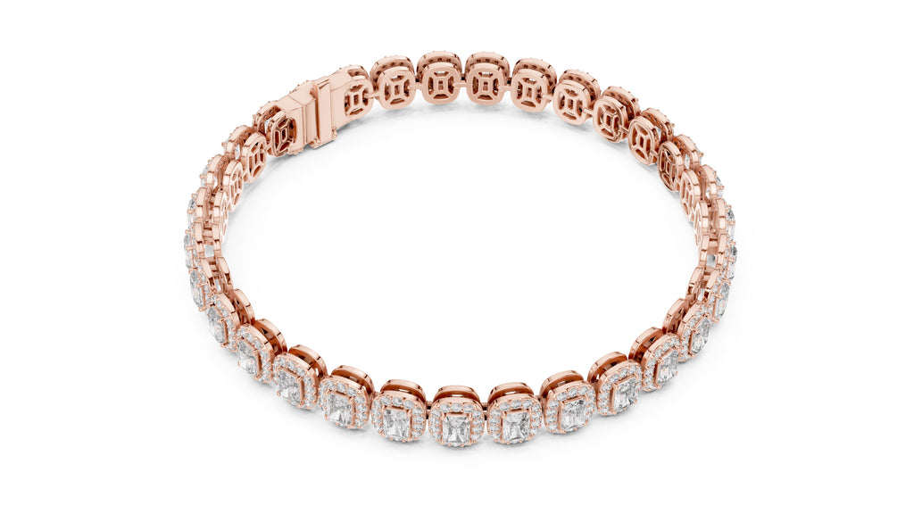 The Empress Halo Bracelet Rose Gold