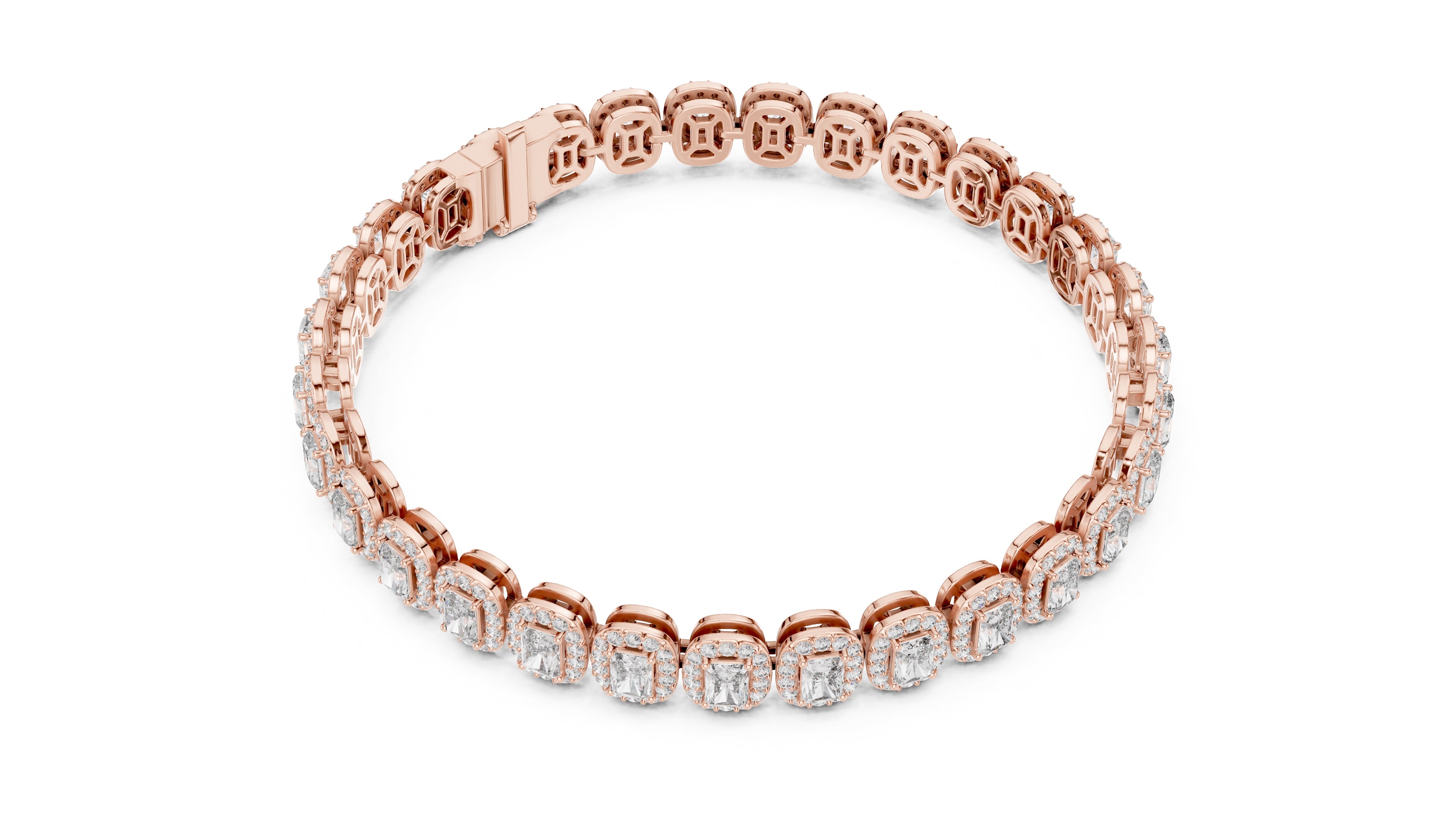 The Empress Halo Bracelet Rose Gold