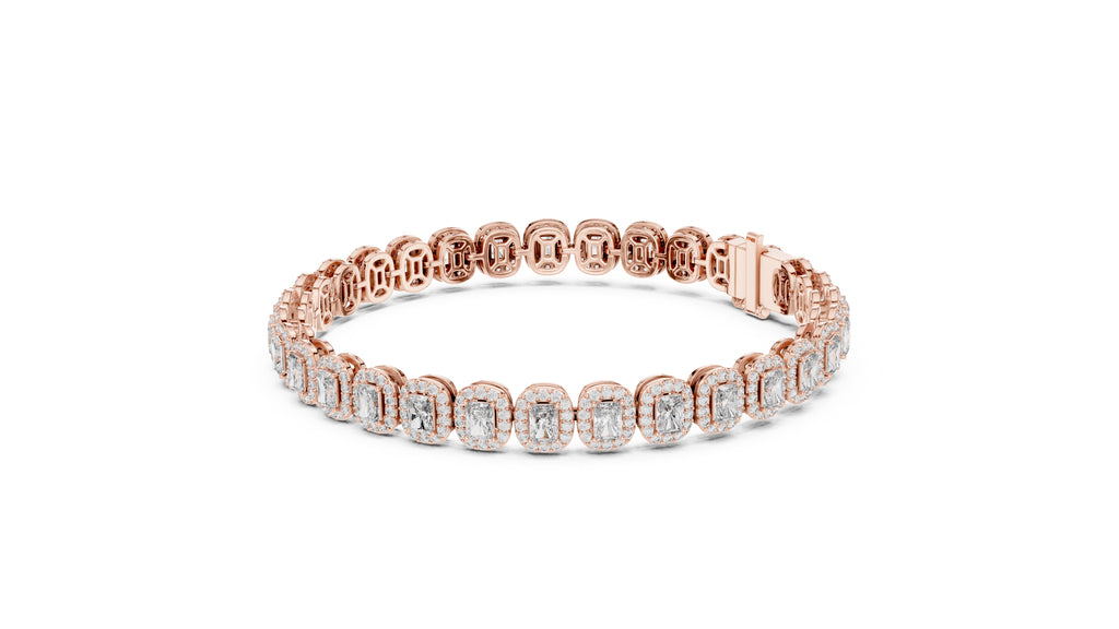The Empress Halo Bracelet Rose Gold