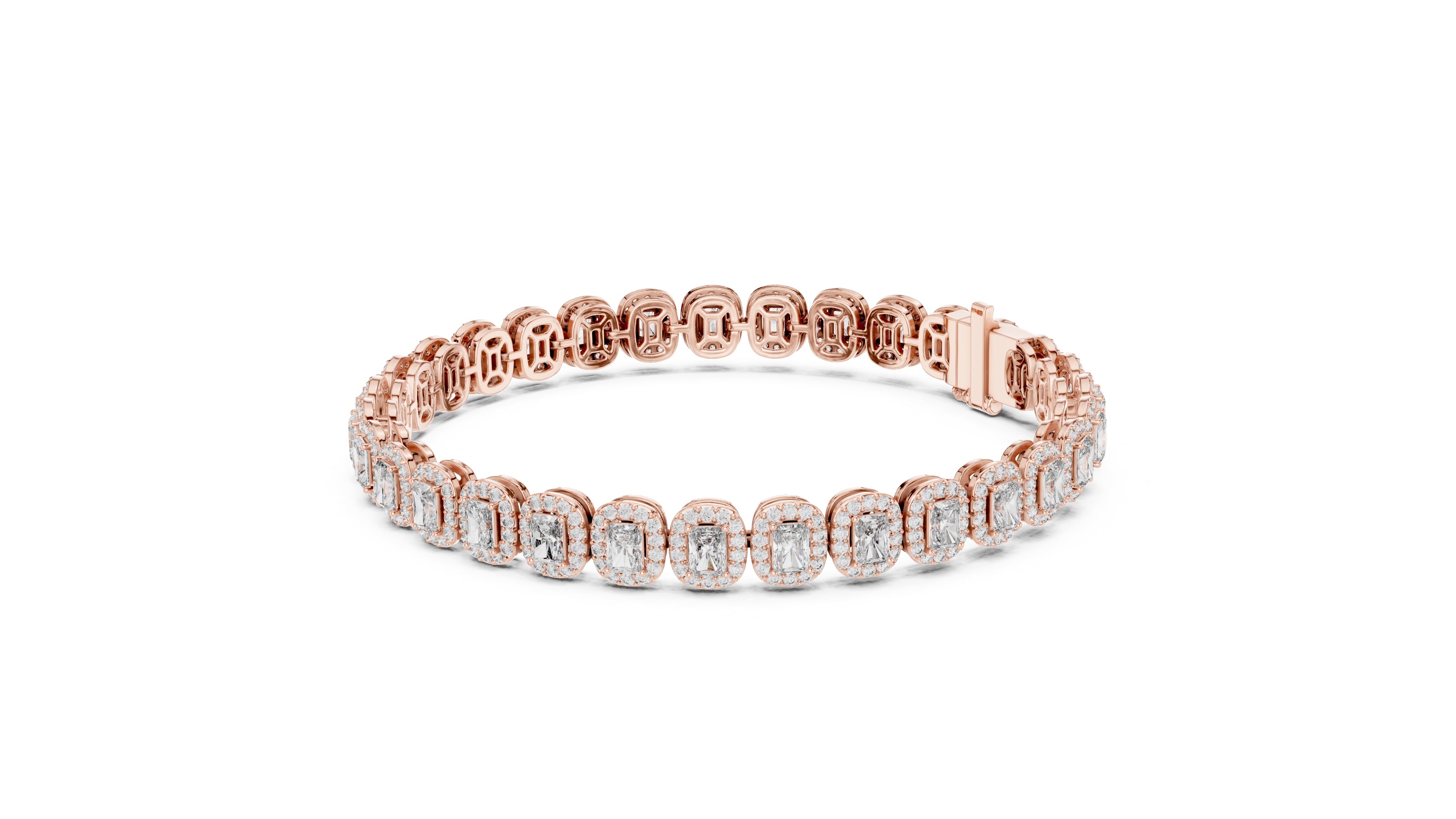 The Empress Halo Bracelet Rose Gold