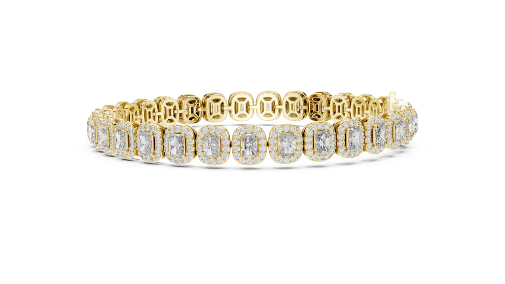 The Empress Halo Bracelet Yellow Gold