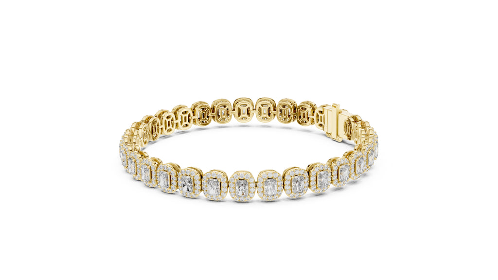 The Empress Halo Bracelet Yellow Gold