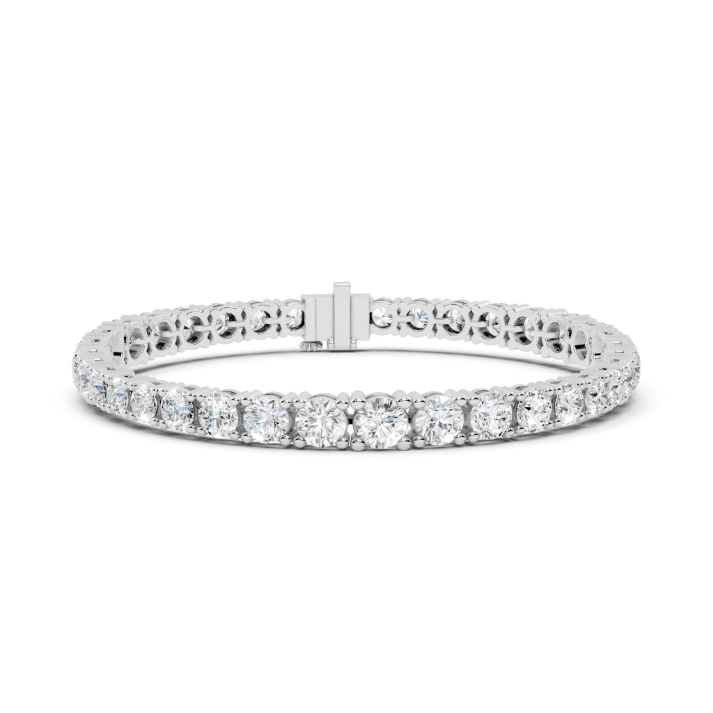 The Timeless Round Tennis Bracelet White Gold