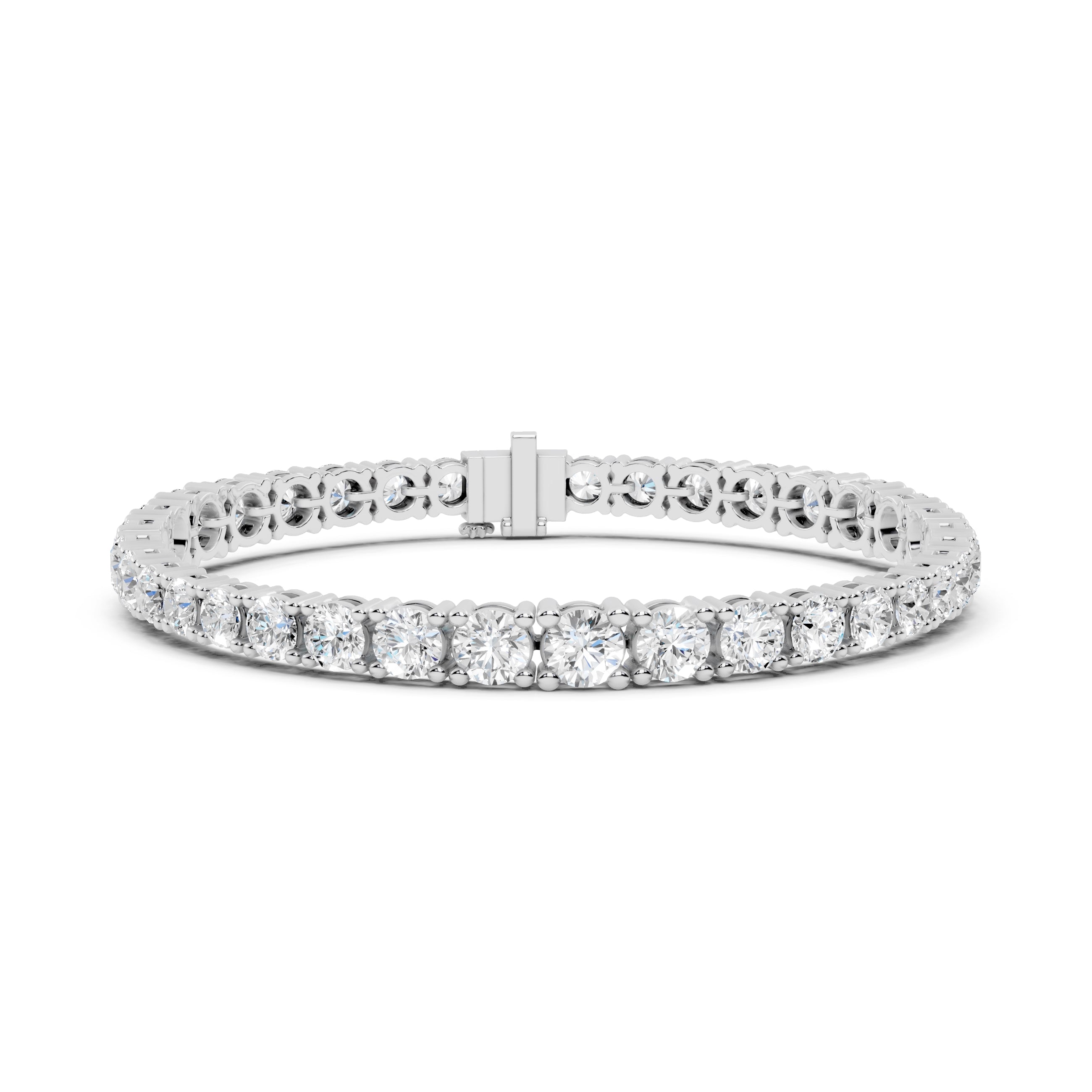 The Timeless Round Tennis Bracelet White Gold