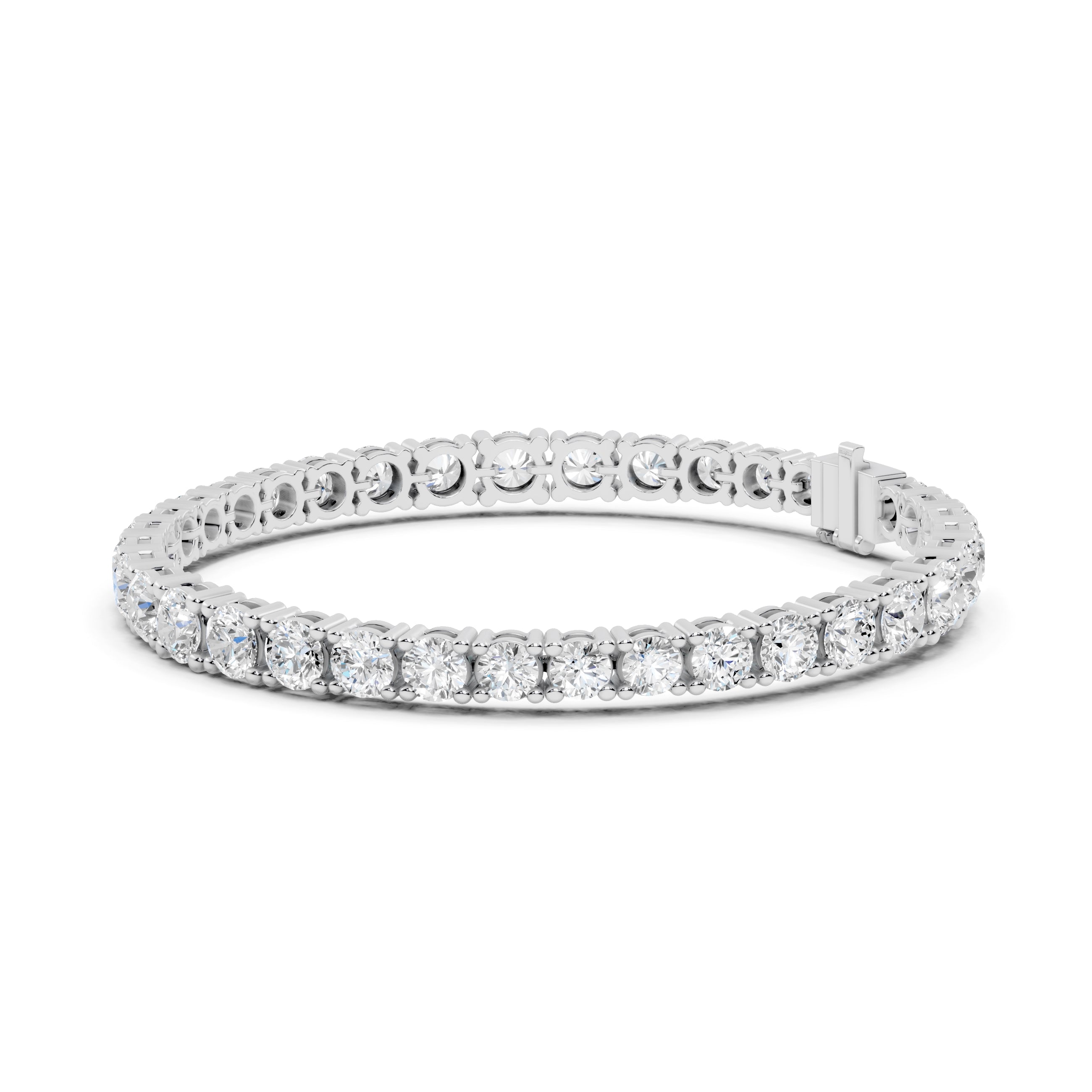 The Timeless Round Tennis Bracelet White Gold