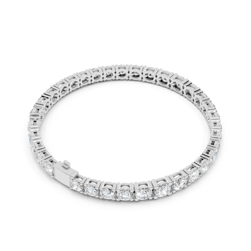 The Timeless Round Tennis Bracelet White Gold