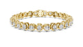 The Imperial cushion Link Bracelet Yellow Gold