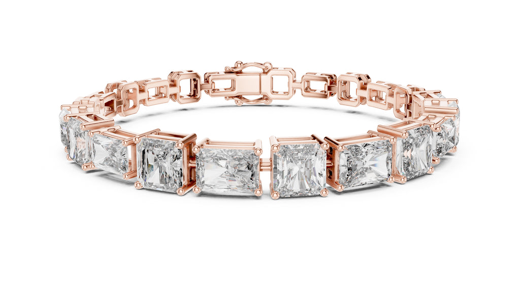 The Radiant Cascade Bracelet Rose Gold