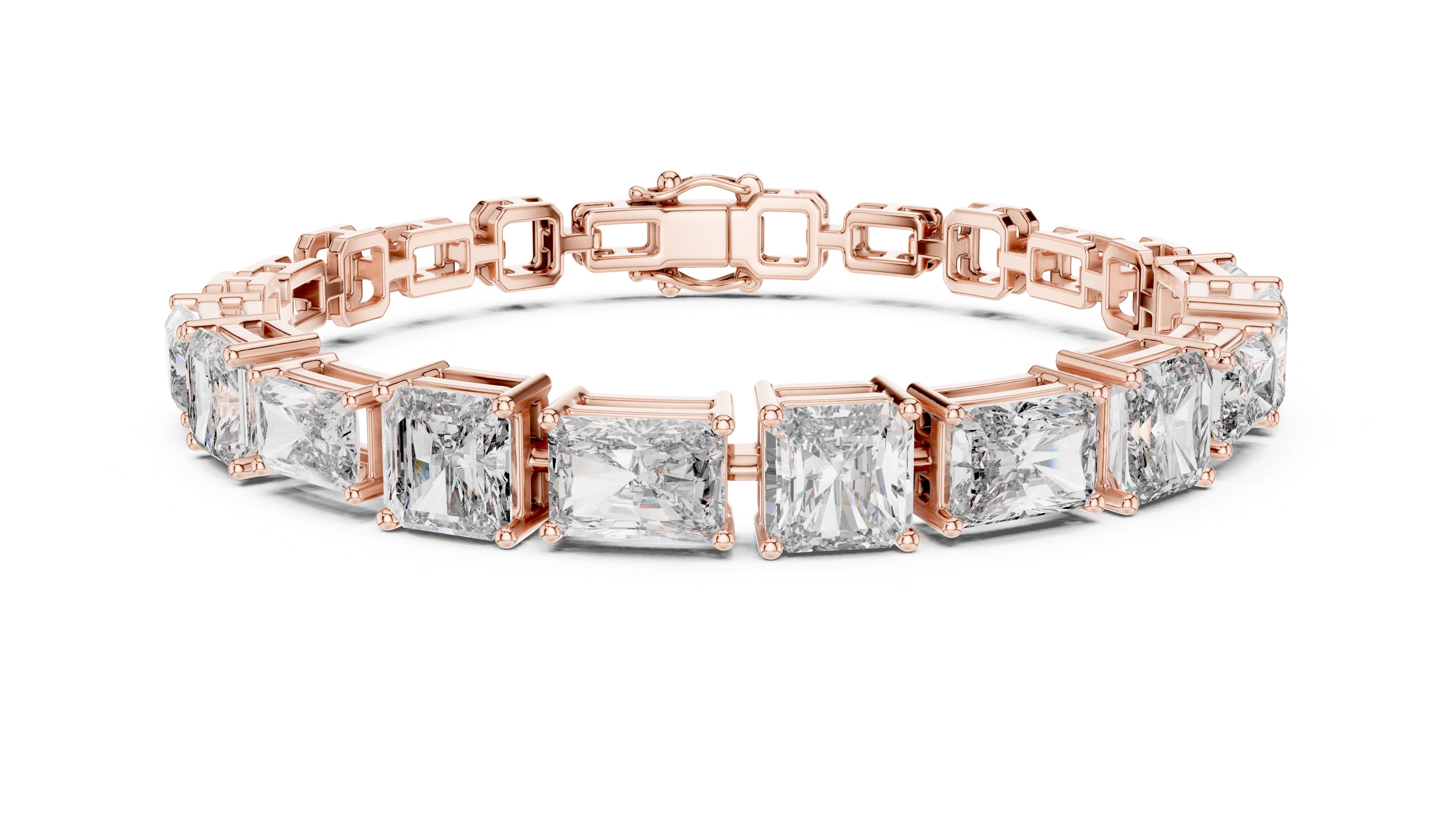 The Radiant Cascade Bracelet Rose Gold