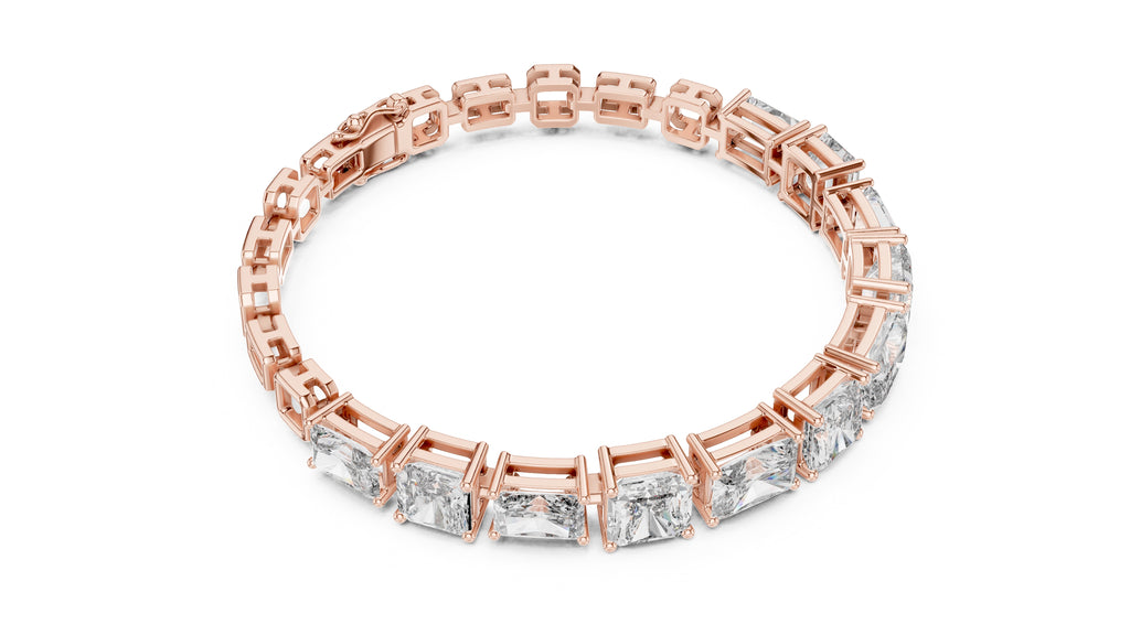 The Radiant Cascade Bracelet Rose Gold