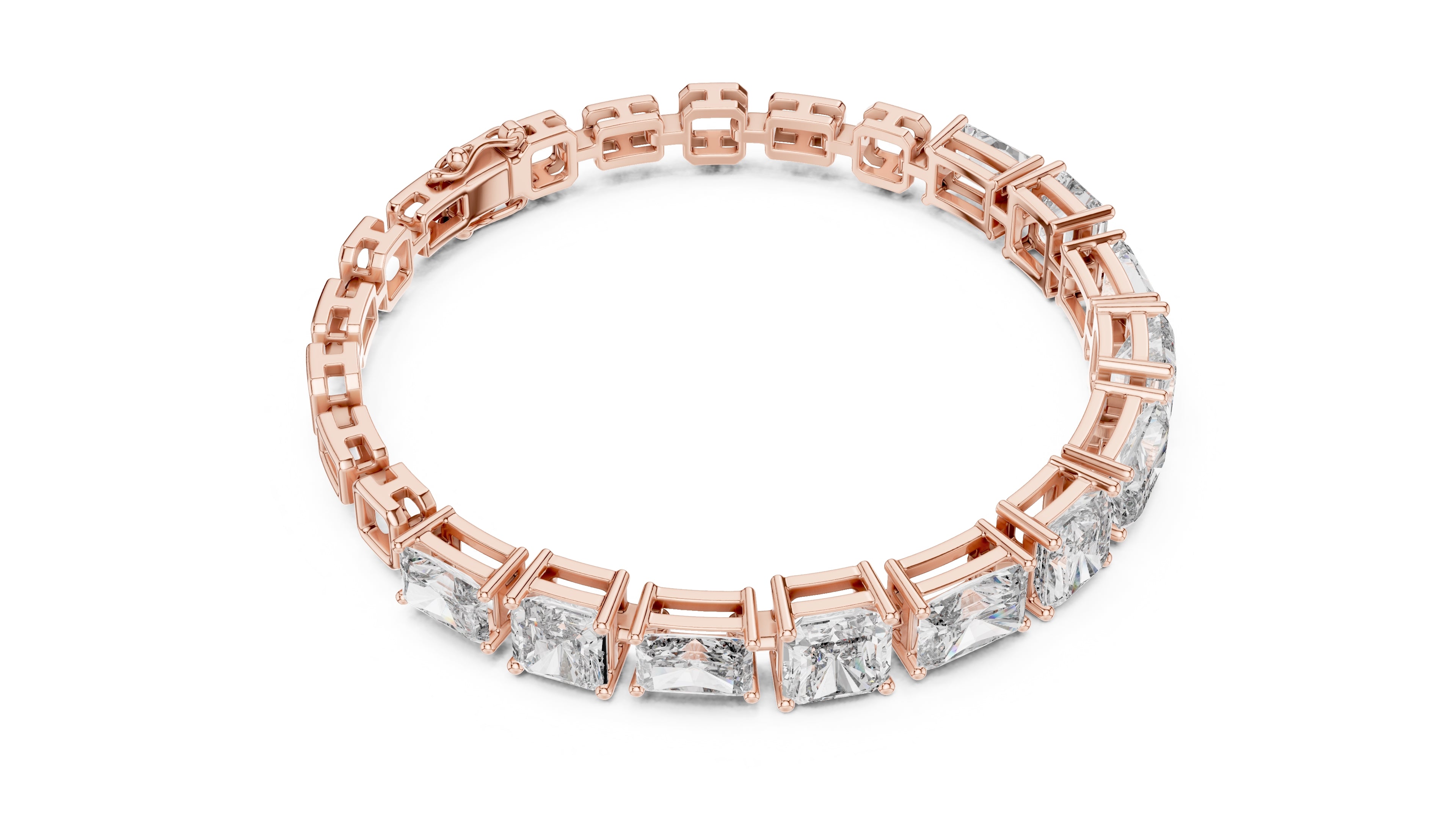 The Radiant Cascade Bracelet Rose Gold