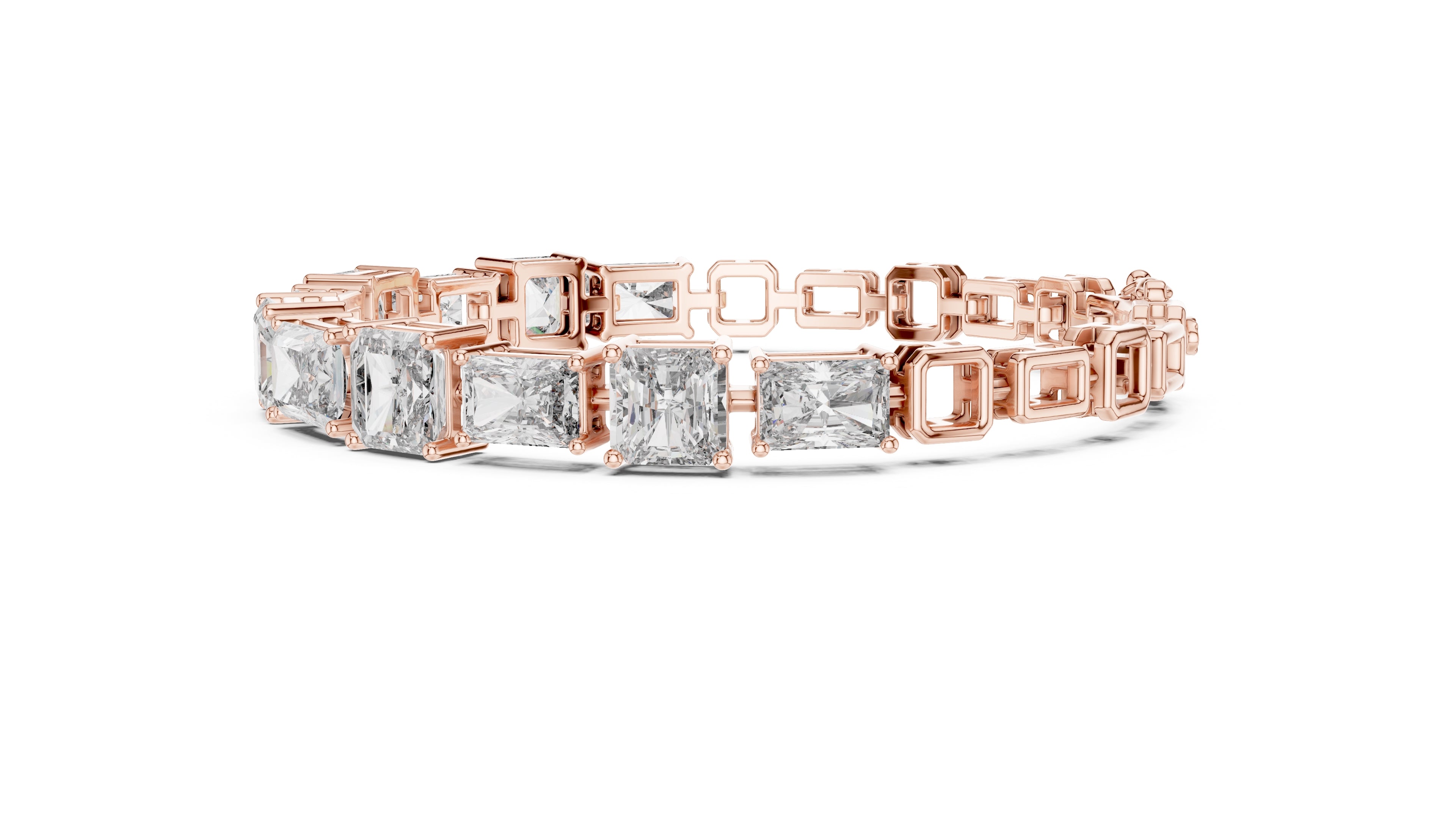 The Radiant Cascade Bracelet Rose Gold