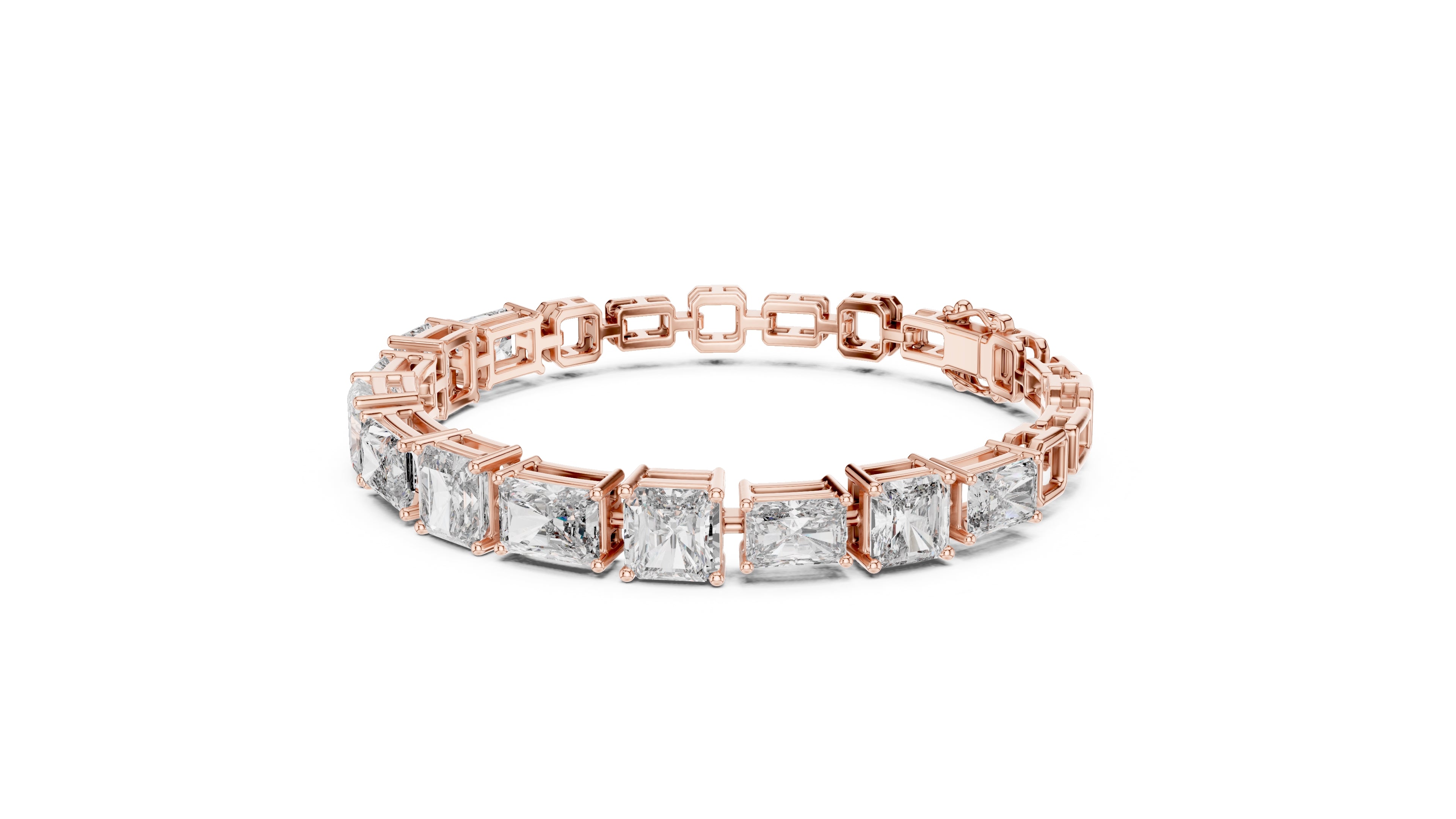 The Radiant Cascade Bracelet Rose Gold