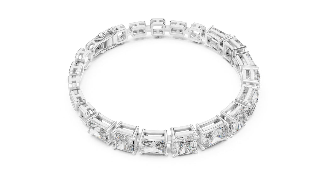 The Radiant Cascade Bracelet White Gold