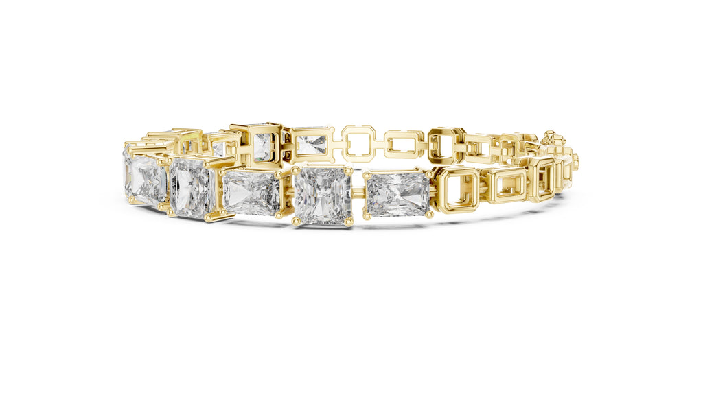 The Radiant Cascade Bracelet Yellow Gold