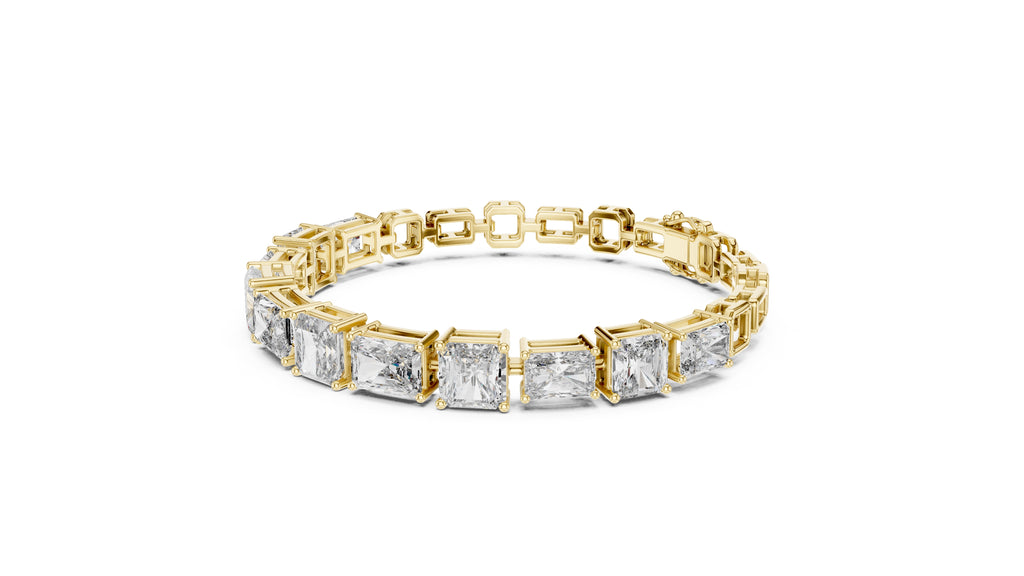 The Radiant Cascade Bracelet Yellow Gold