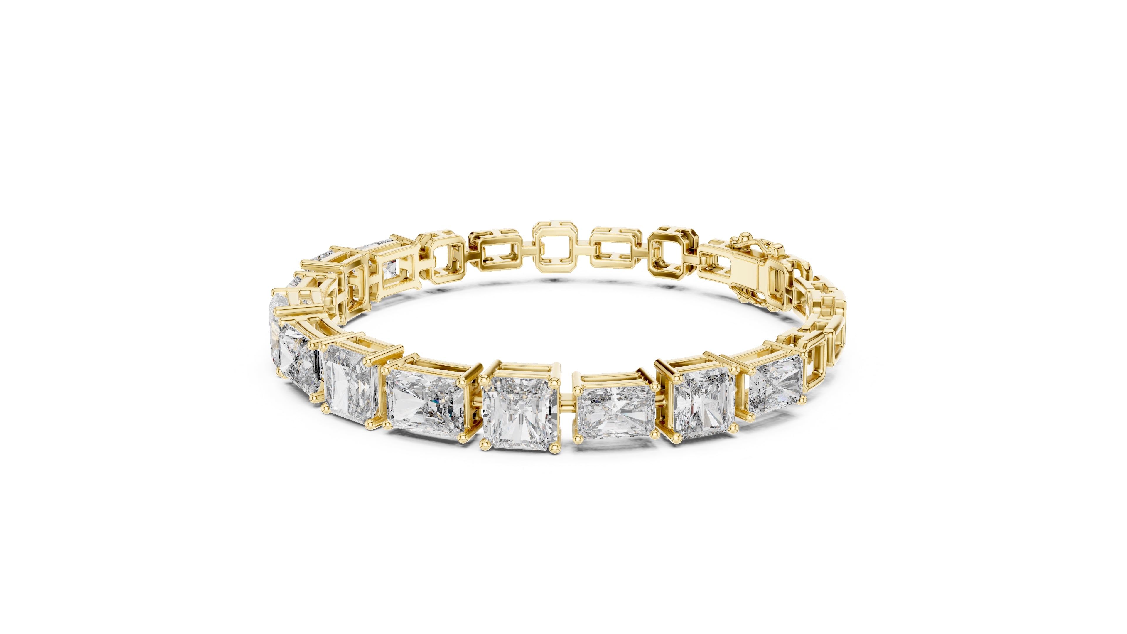 The Radiant Cascade Bracelet Yellow Gold
