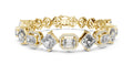 The Duet Step-Cut Link Bracelet Yellow Gold