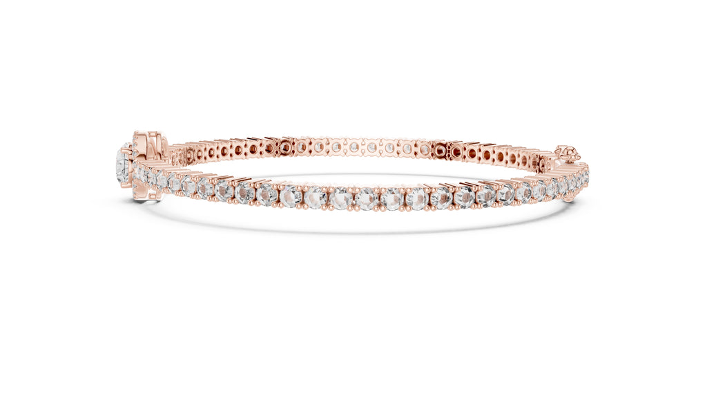 The Starburst Oval Tennis Band 1ct Rose Gold