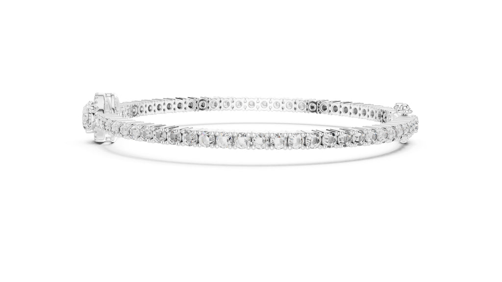 The Starburst Oval Tennis Band 1ct White Gold