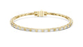The Linear Baguette Tennis Bracelet Yellow Gold