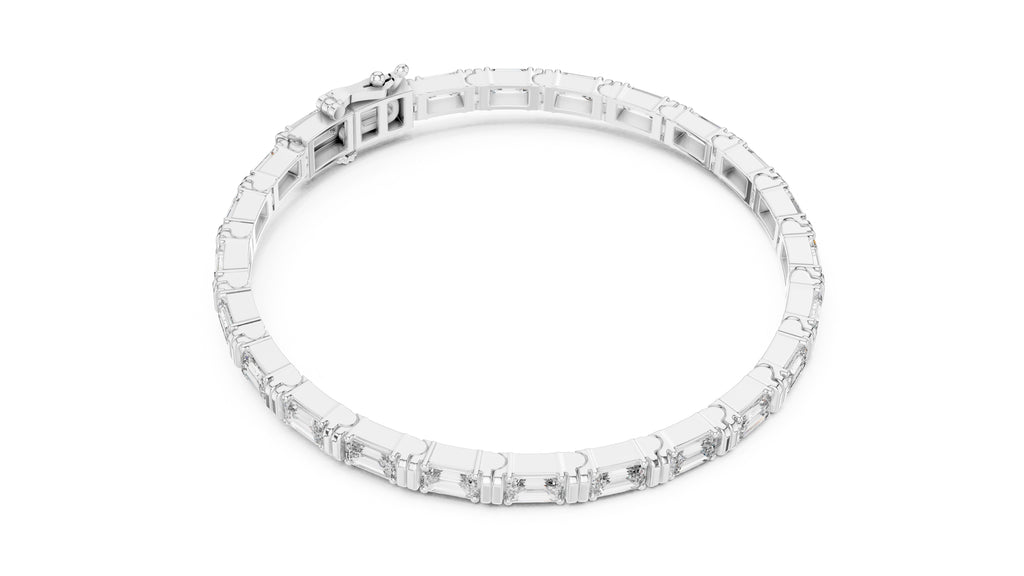 The Grand Emerald Tennis Bracelet White Gold