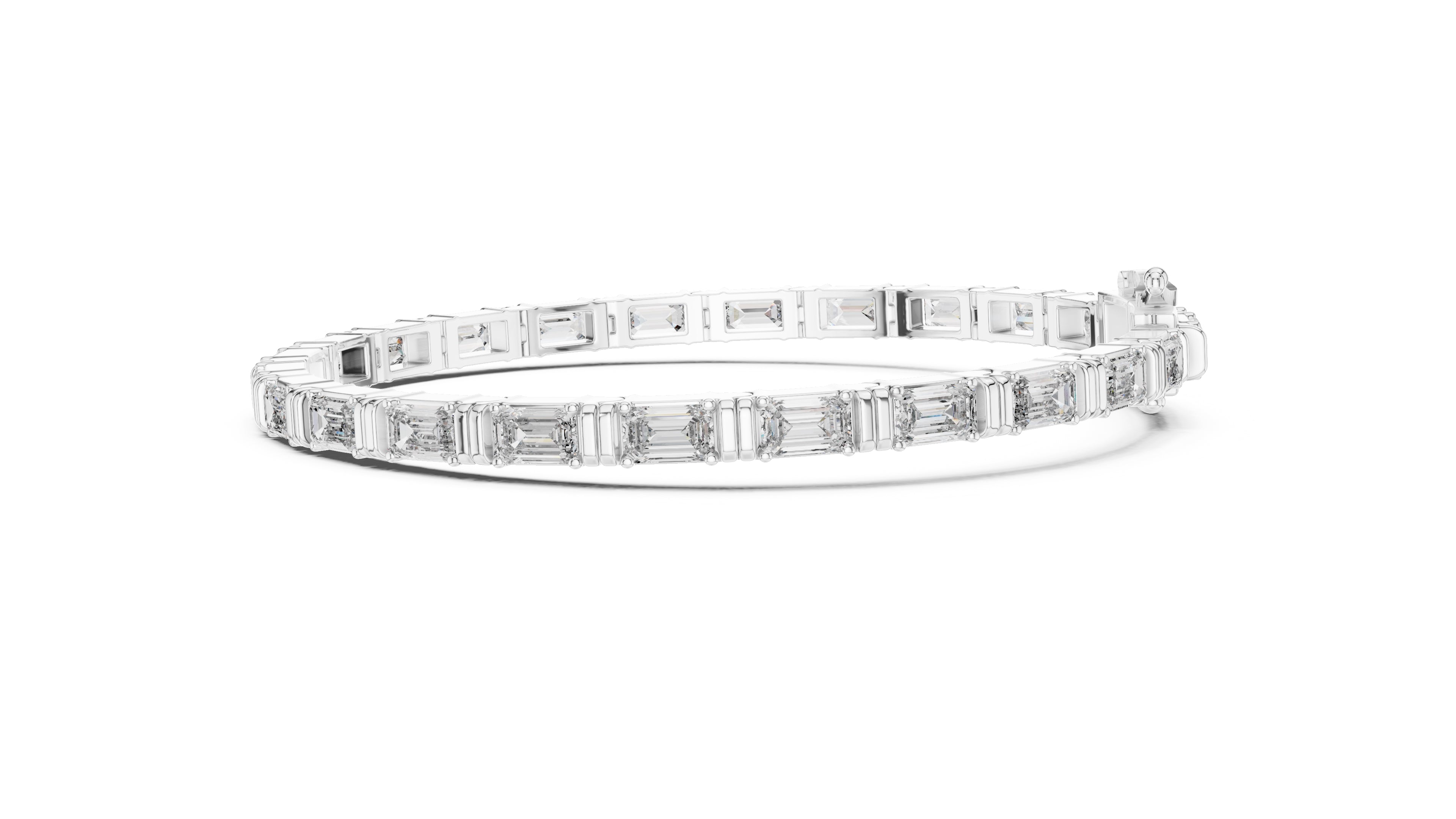 The Grand Emerald Tennis Bracelet White Gold