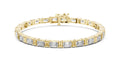 The Grand Emerald Tennis Bracelet Yellow Gold