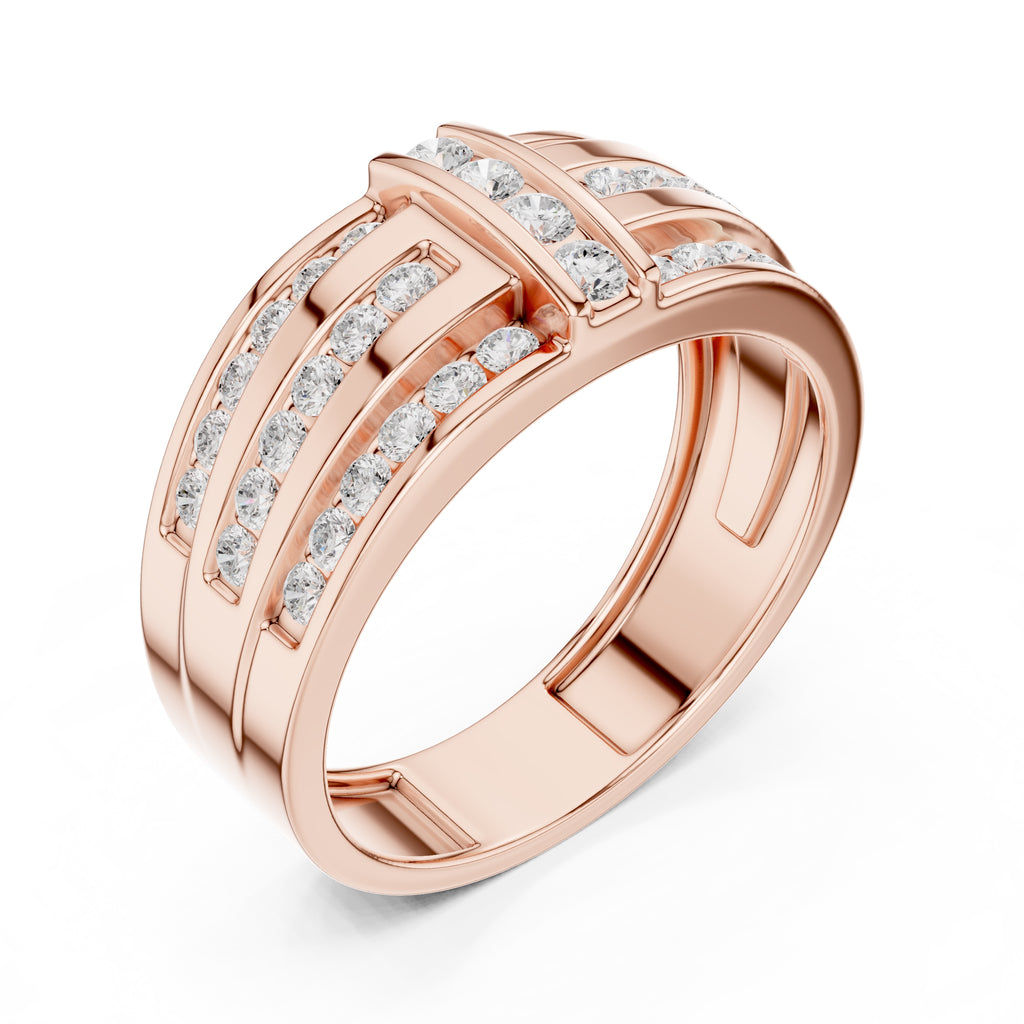 The Meridian Statement Ring Rose Gold