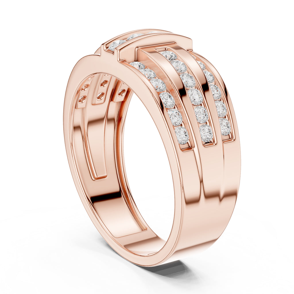 The Meridian Statement Ring Rose Gold