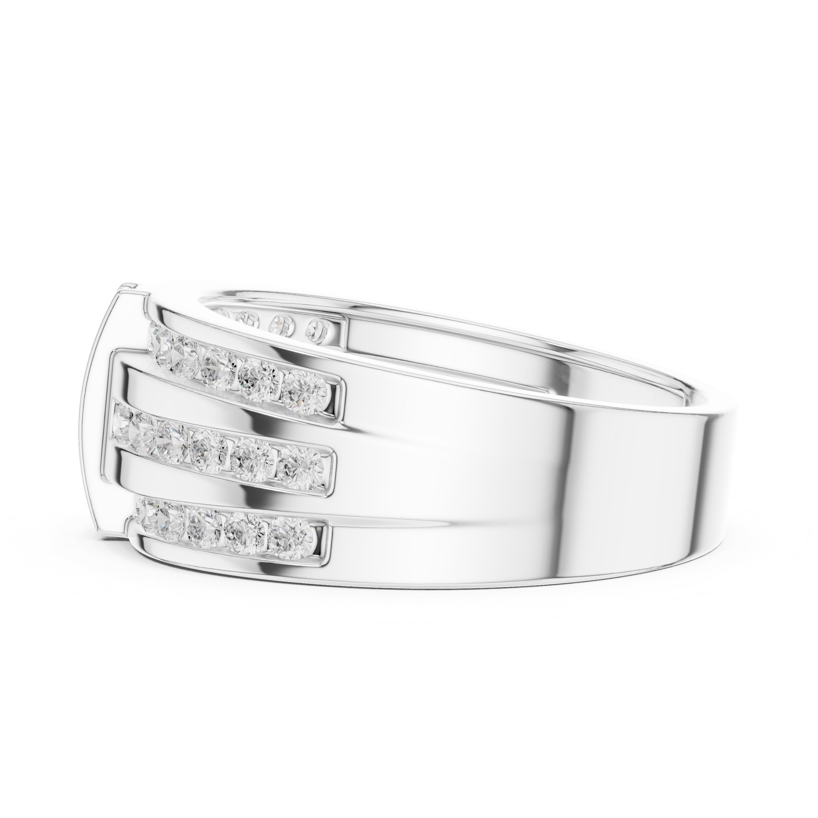 The Meridian Statement Ring White Gold