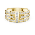 The Meridian Statement Ring Yellow Gold