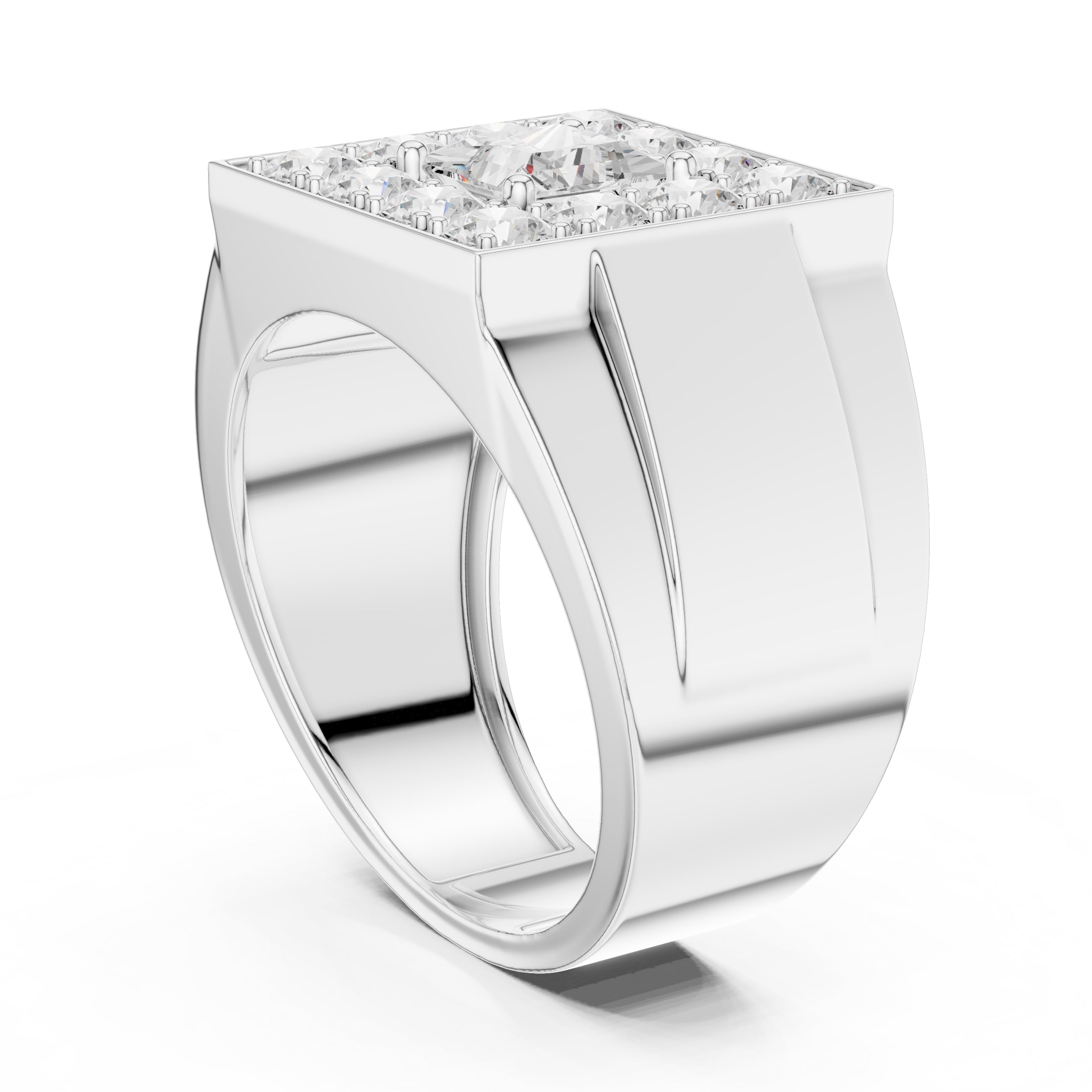 The Dynasty Halo Ring 1ct White Gold