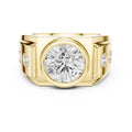 The Titan Bezel Ring 3ct Yellow Gold