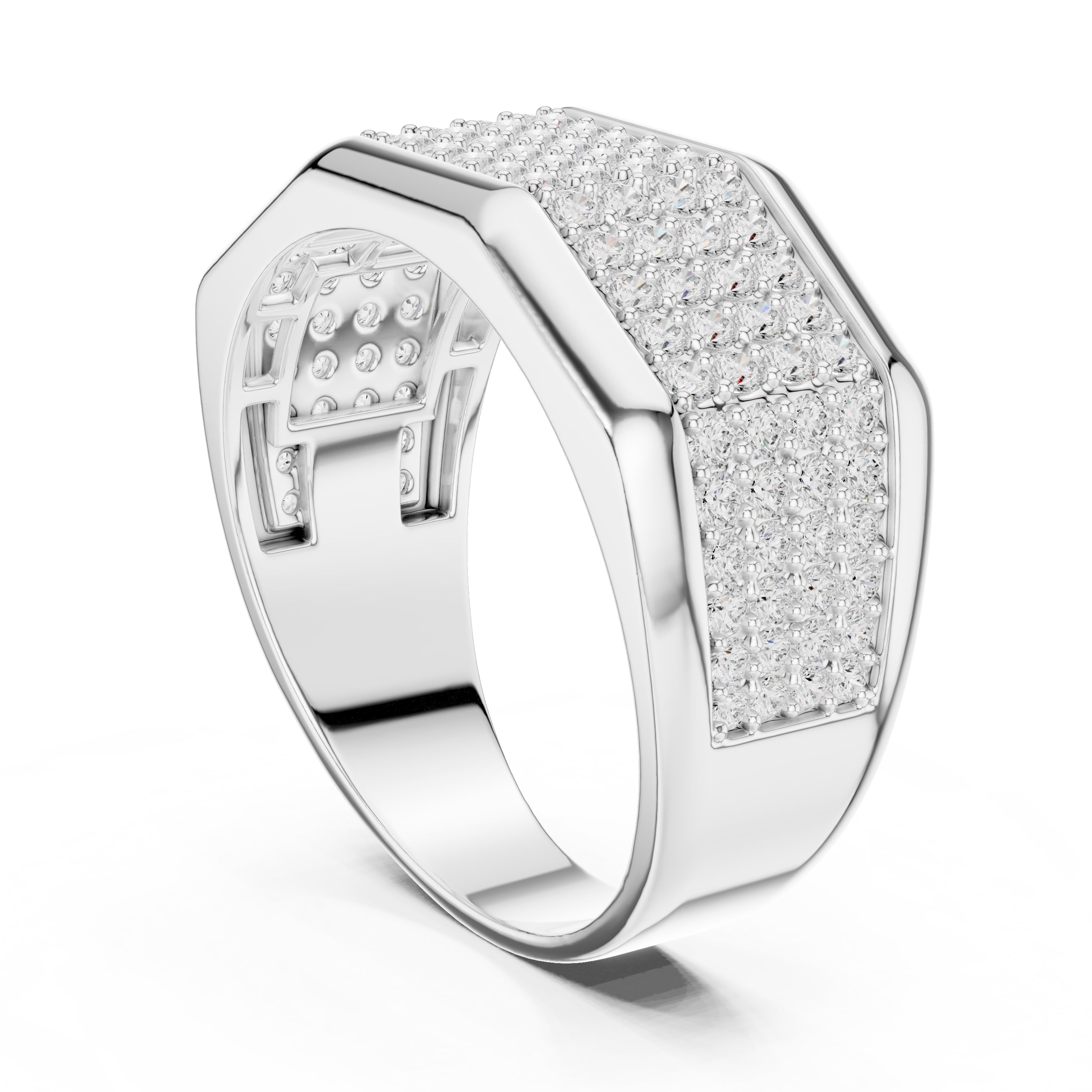 The Tycoon Statement Ring White Gold