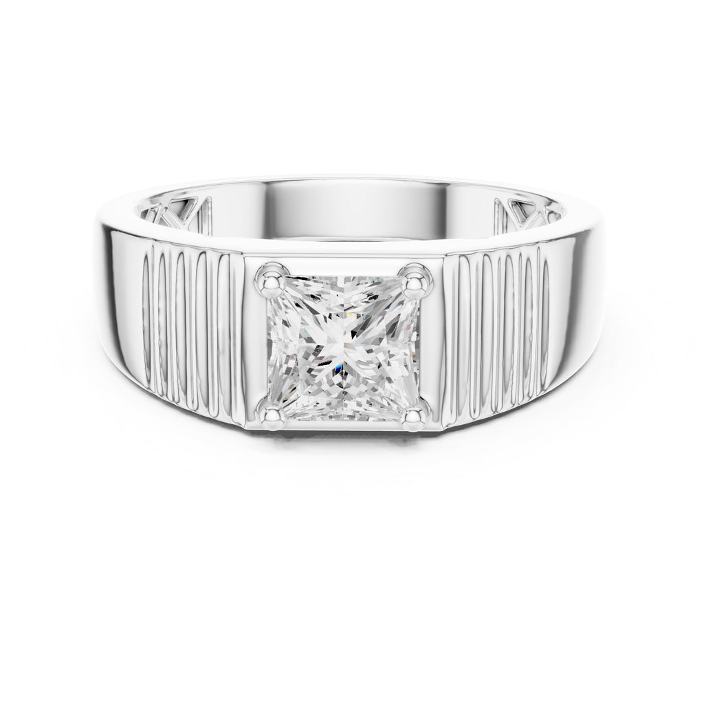 The Architect Princess-Cut Band 0.78ct White Gold