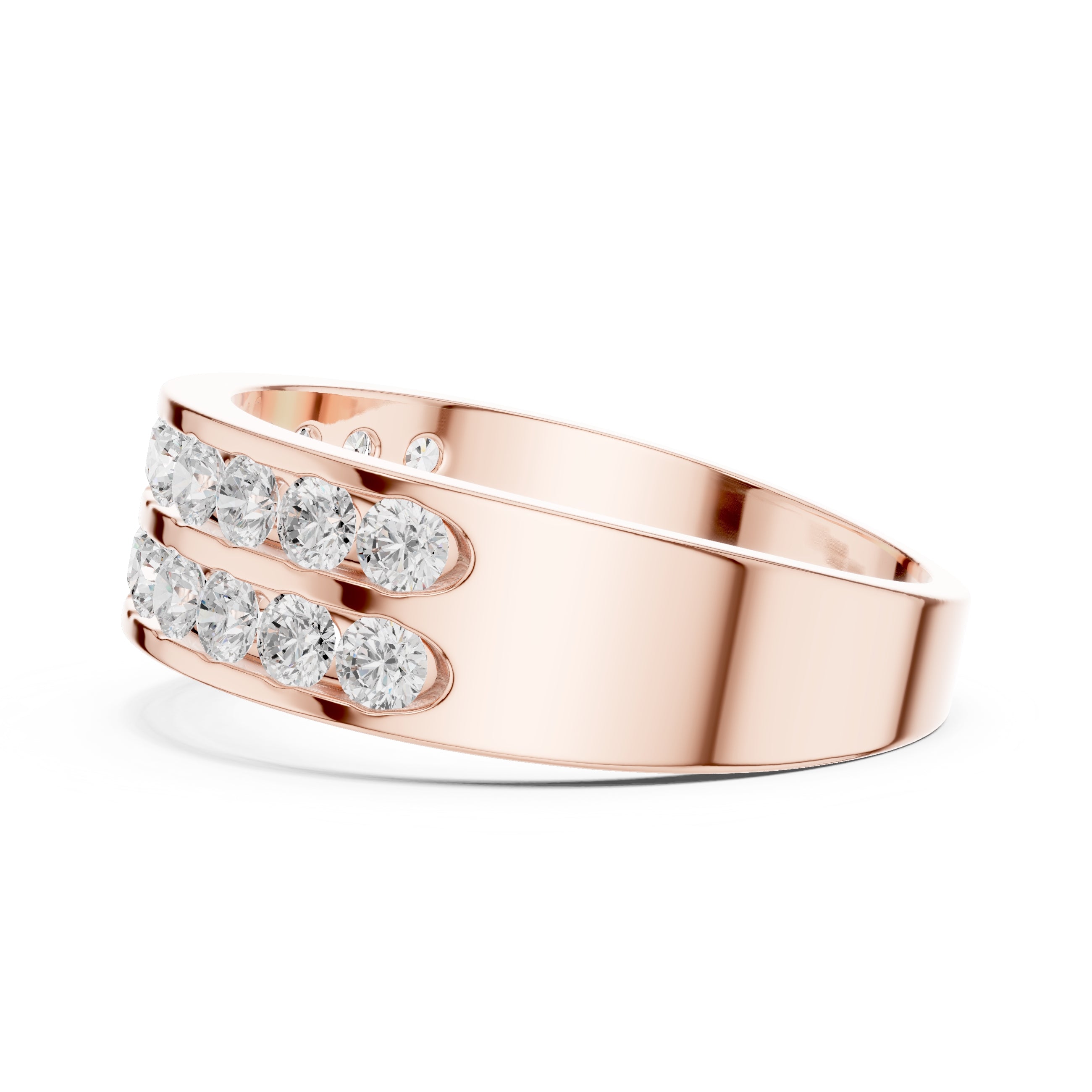 The Dual Orbit Ring Rose Gold