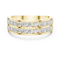 The Dual Orbit Ring Yellow Gold
