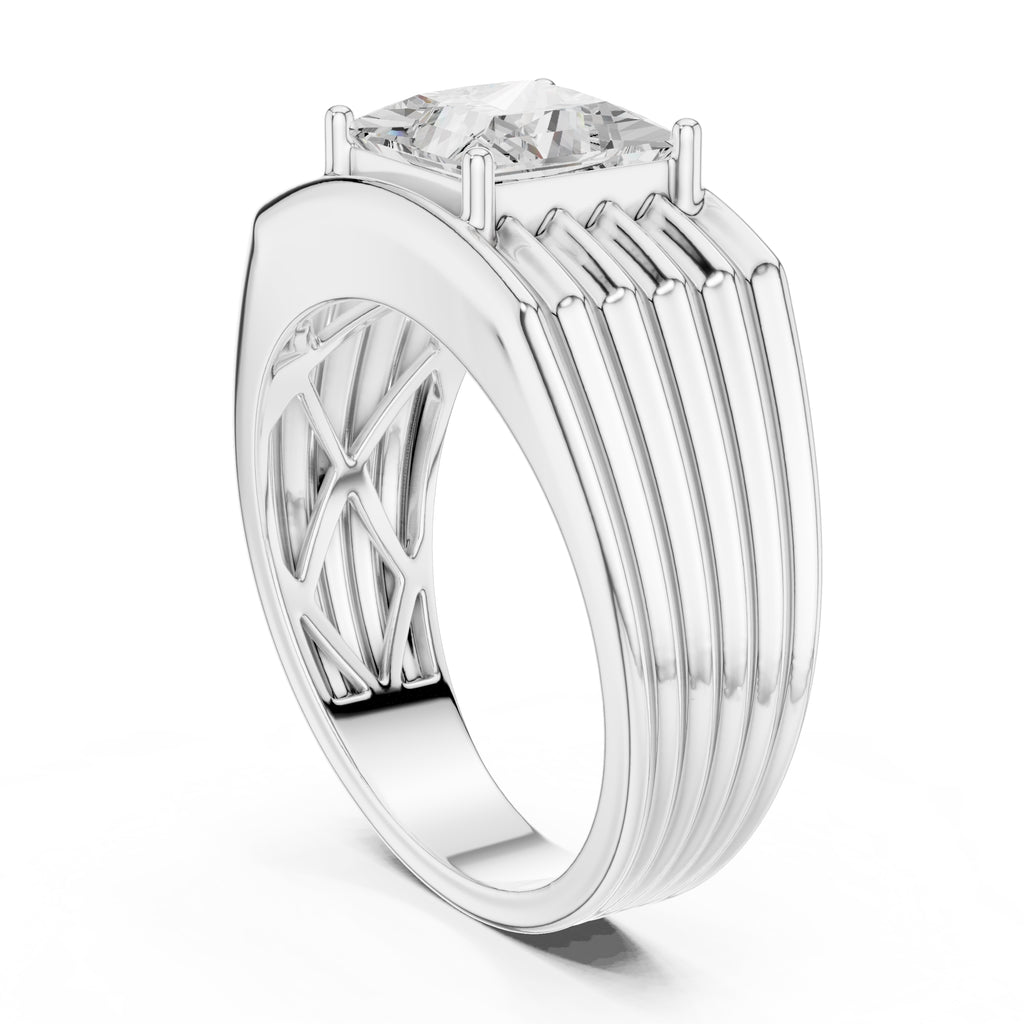 The Stratum Princess-Cut Ring 2.3ct White Gold