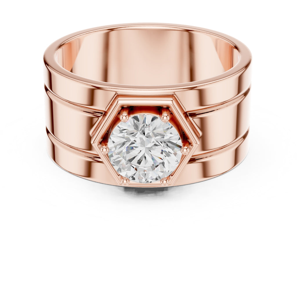 The Hexa-Crown Solitaire Ring 1.42ct Rose Gold