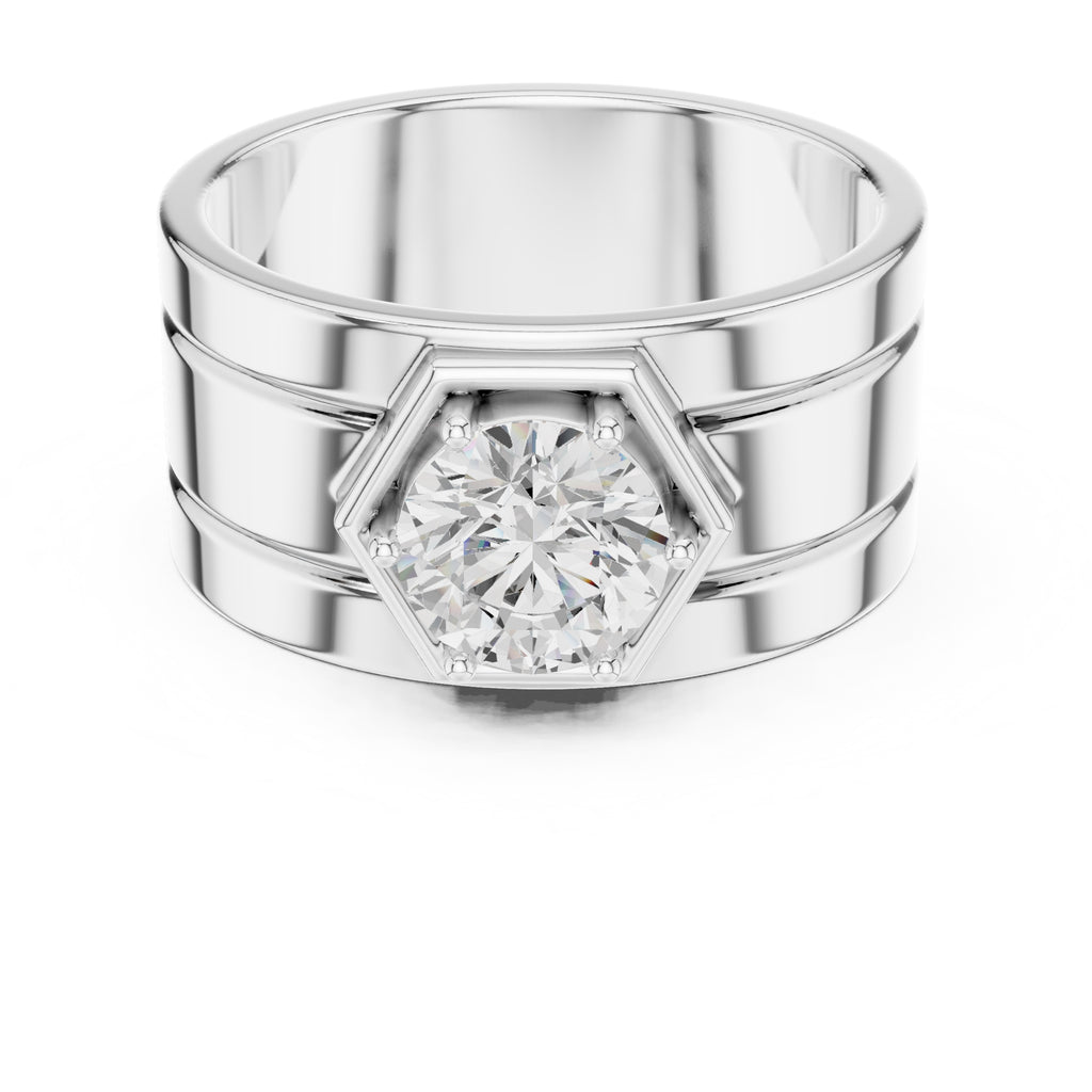 The Hexa-Crown Solitaire Ring 1.42ct White Gold