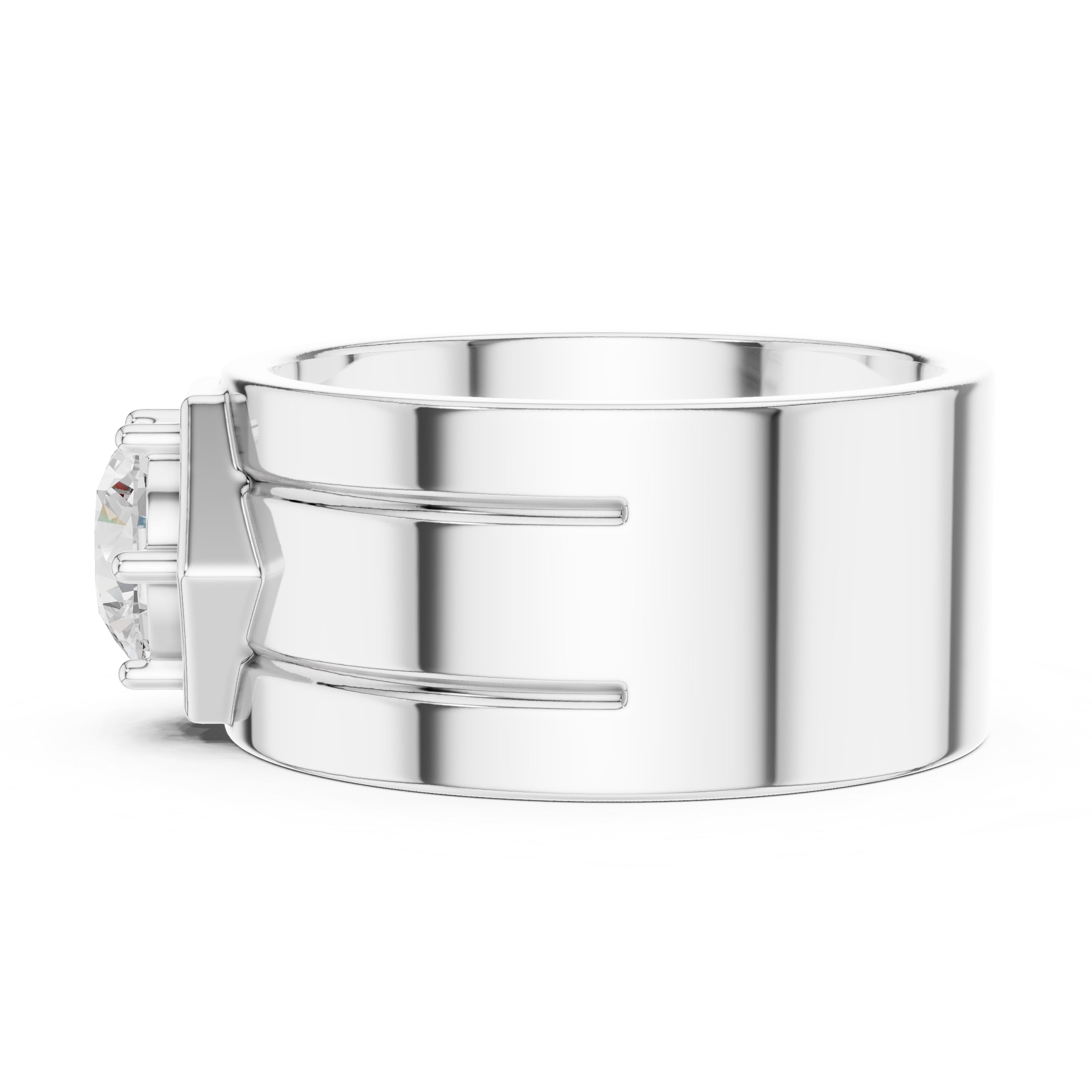 The Hexa-Crown Solitaire Ring 1.42ct White Gold