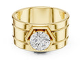 The Hexa-Crown Solitaire Ring 1.42ct Yellow Gold